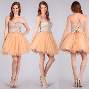 MY Fashion 1630 Champagne Dress